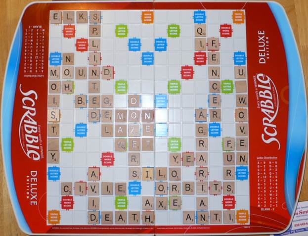 Scrabble board January 21, 2014