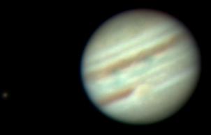 Jupiter Dec 8, 1999, Europa and GRS