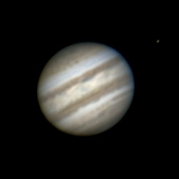 Jupiter and Io, March 6, 2004 850pmPST.jpg